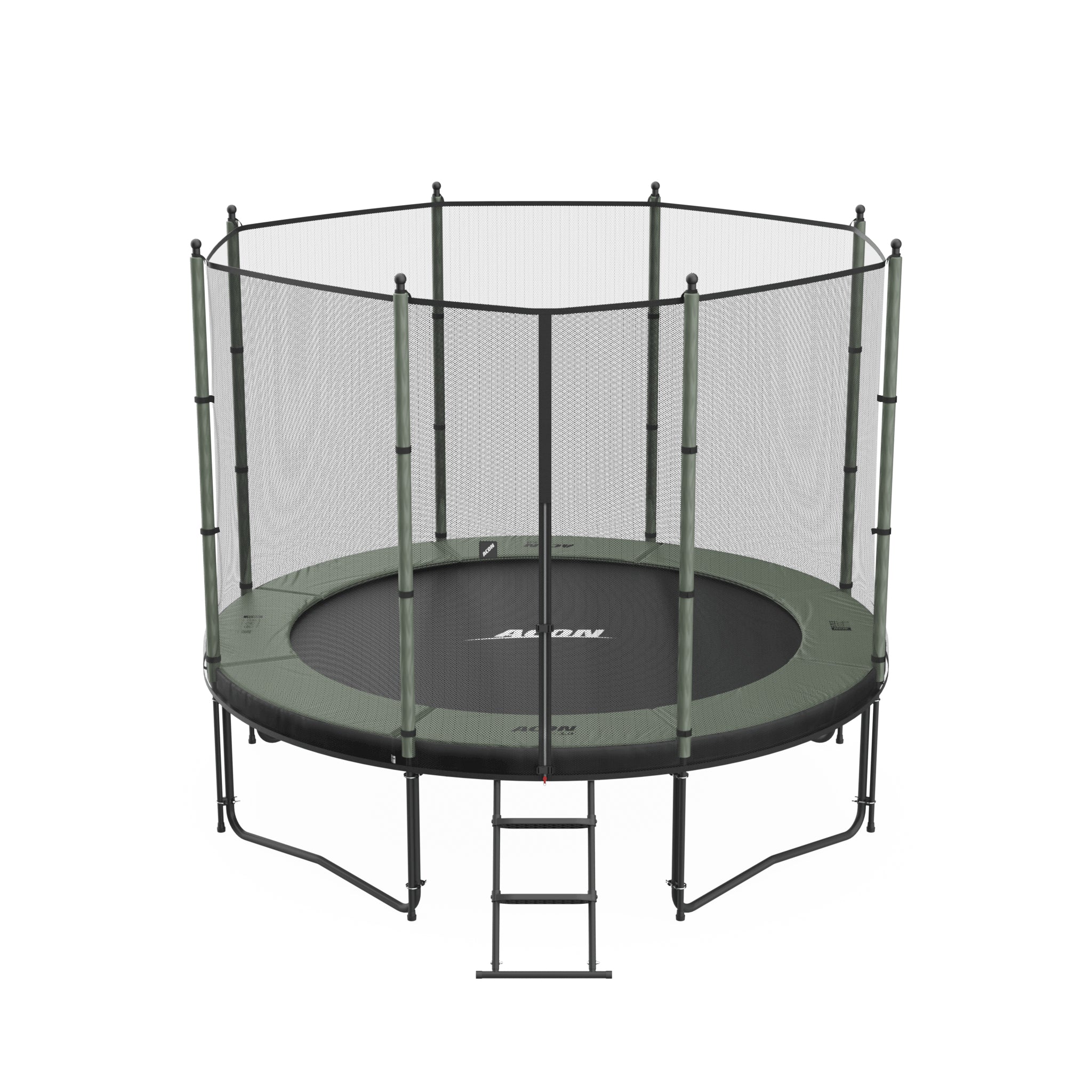 Trampoline ACON Air 3,0m avec enceinte standard et échelle.