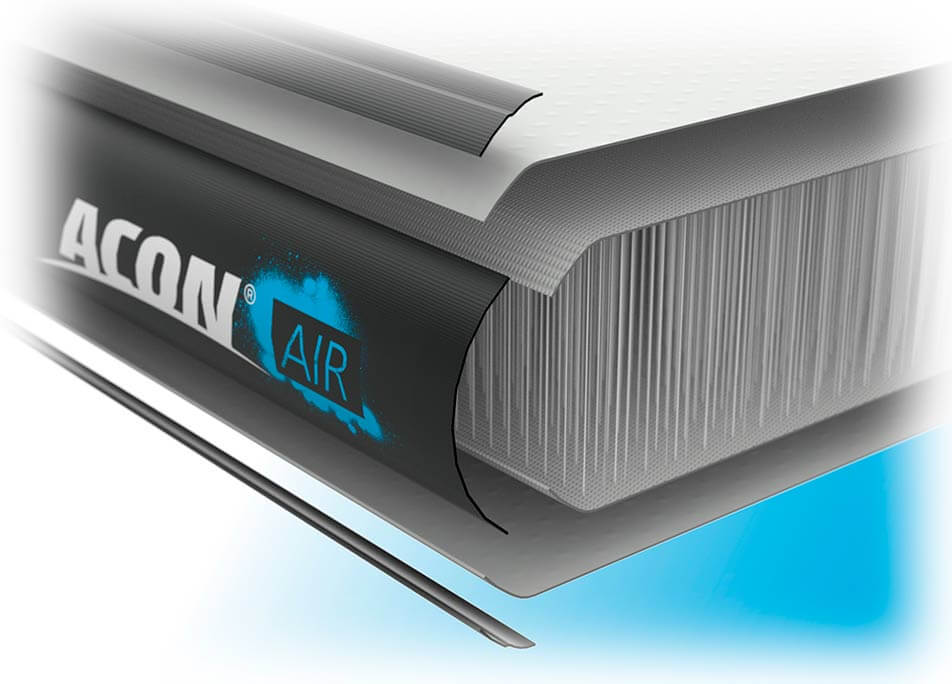 ACON AirTrack Tumbling Mat 3,0m photo de détail des couches