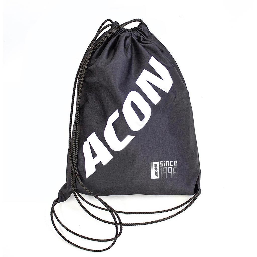 Sac ACON - noir avec un logo blanc