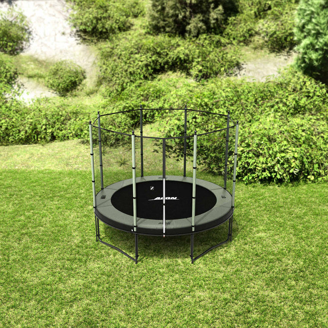 Trampoline Acon Air 3,0 m avec filet standard dans un jardin