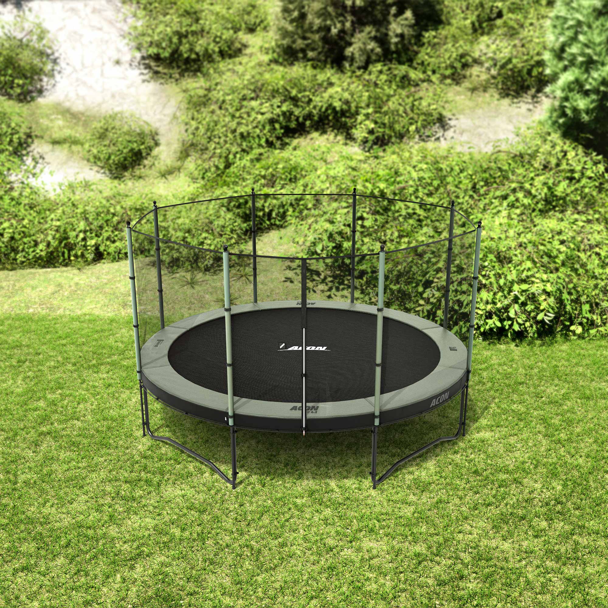 Trampoline rond Acon avec Filet standard.