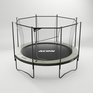 ACON Air 3,7 m Trampoline rond avec filet de sécurité et échelle