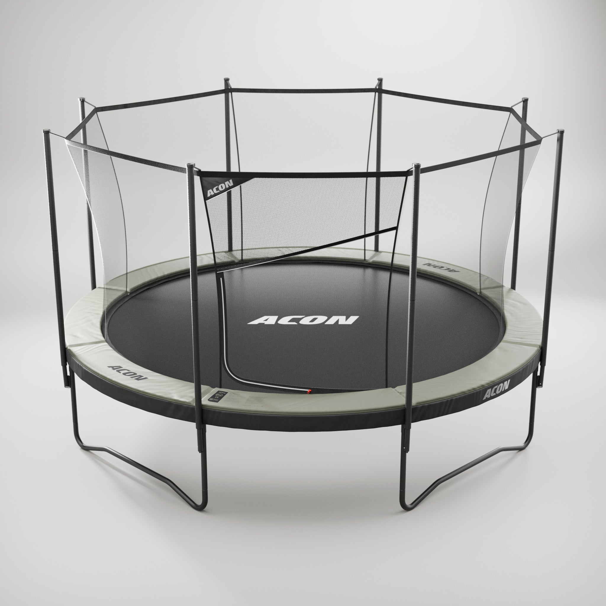 ACON Air 4,3 m Trampoline rond avec filet de sécurité et échelle (1)