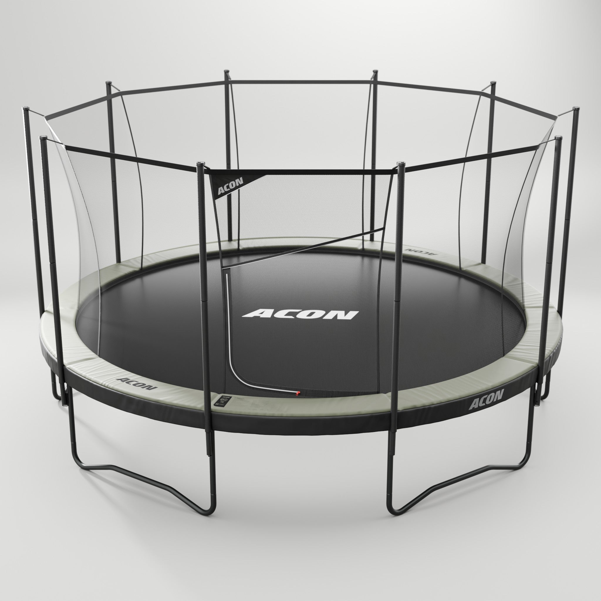 ACON Air 4,6 m Trampoline rond avec filet de sécurité et échelle (1)