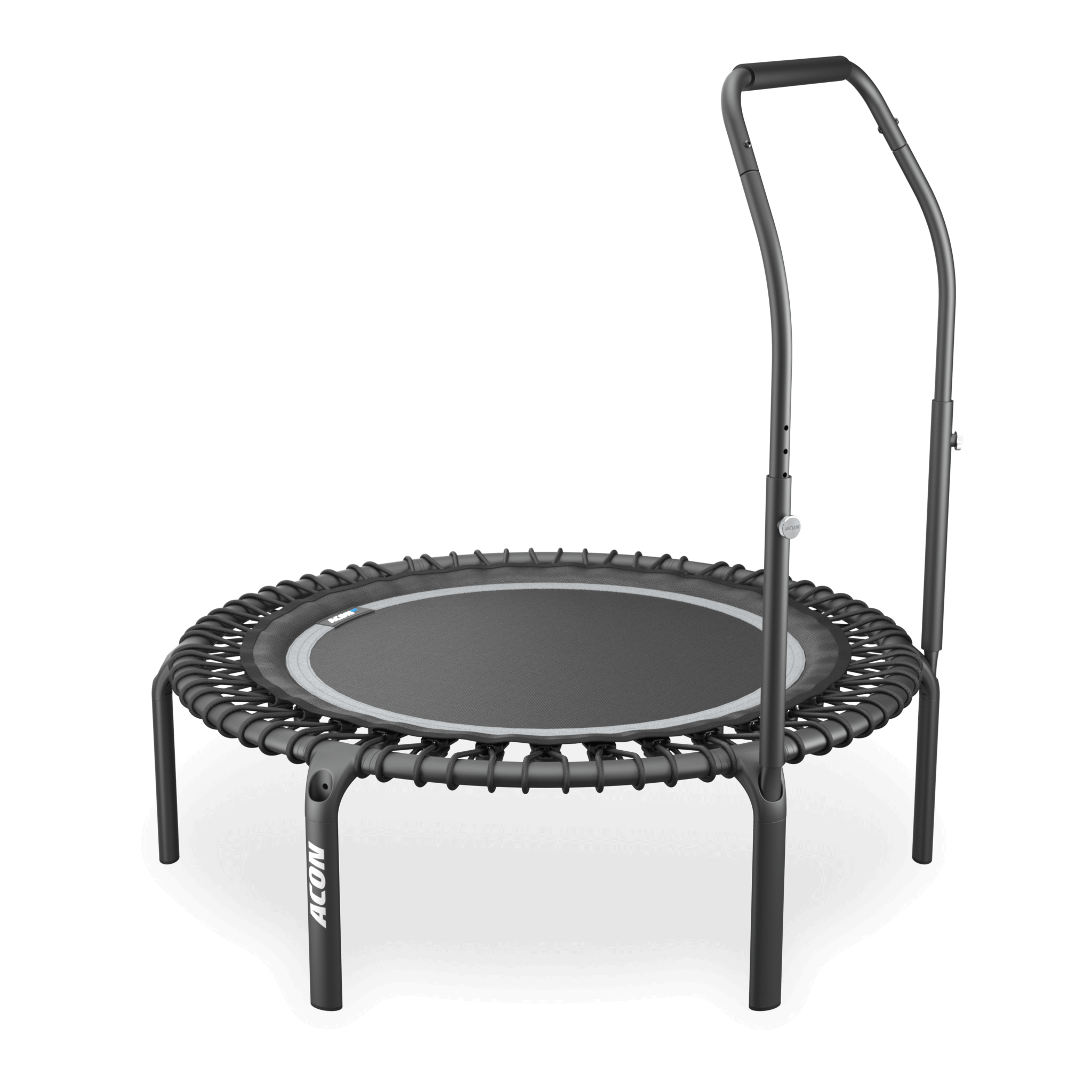 Trampoline de fitness rond ACON Fit 1,12 m avec poignée Active, noir. 