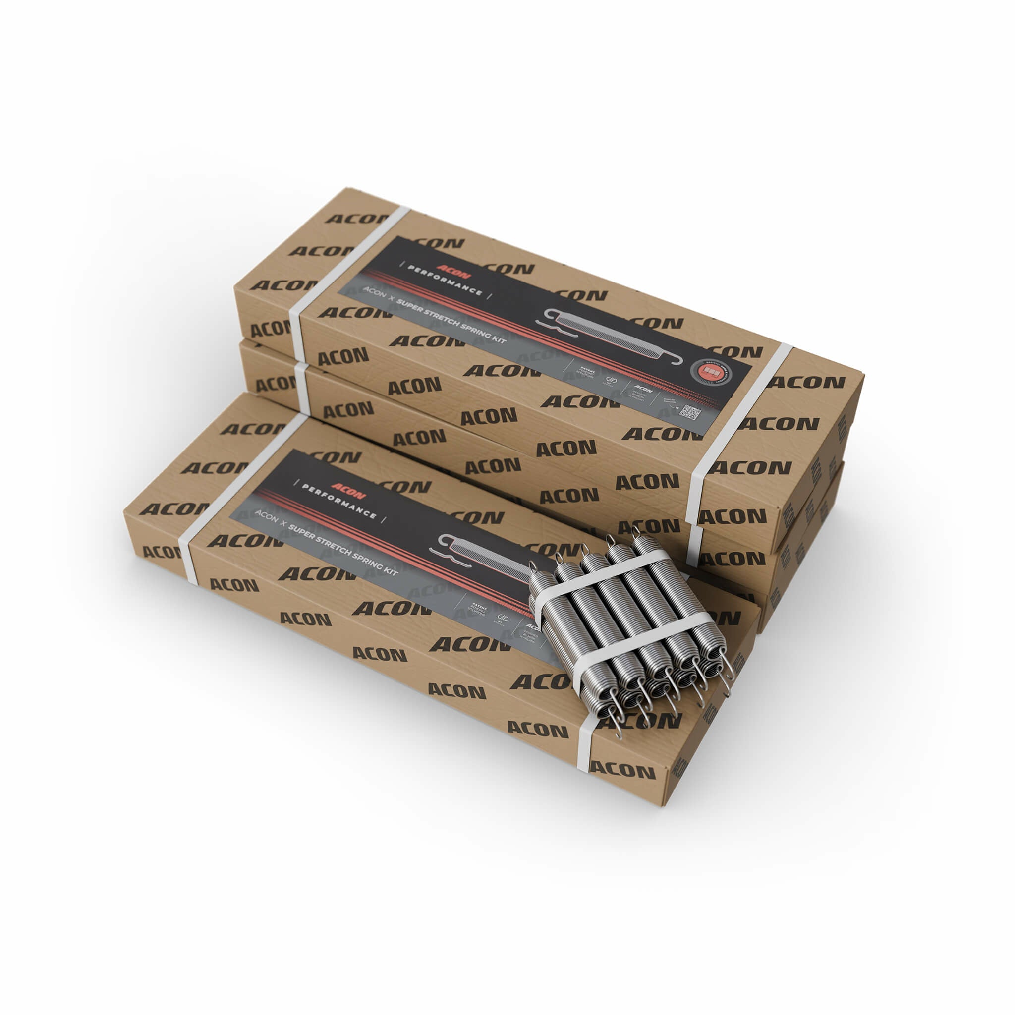 Ressorts de trampoline Acon X super stretch pour la kinésithérapie sur trampoline avec les paquets de ressorts