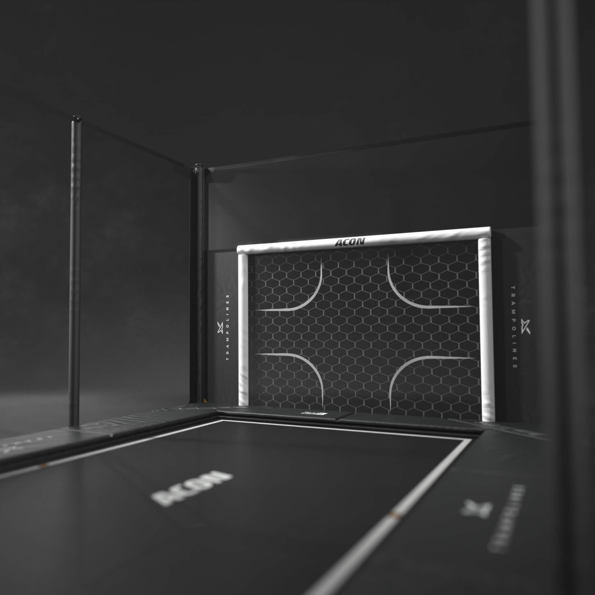 Acon X 17 Trampoline avec panneau de peinture football