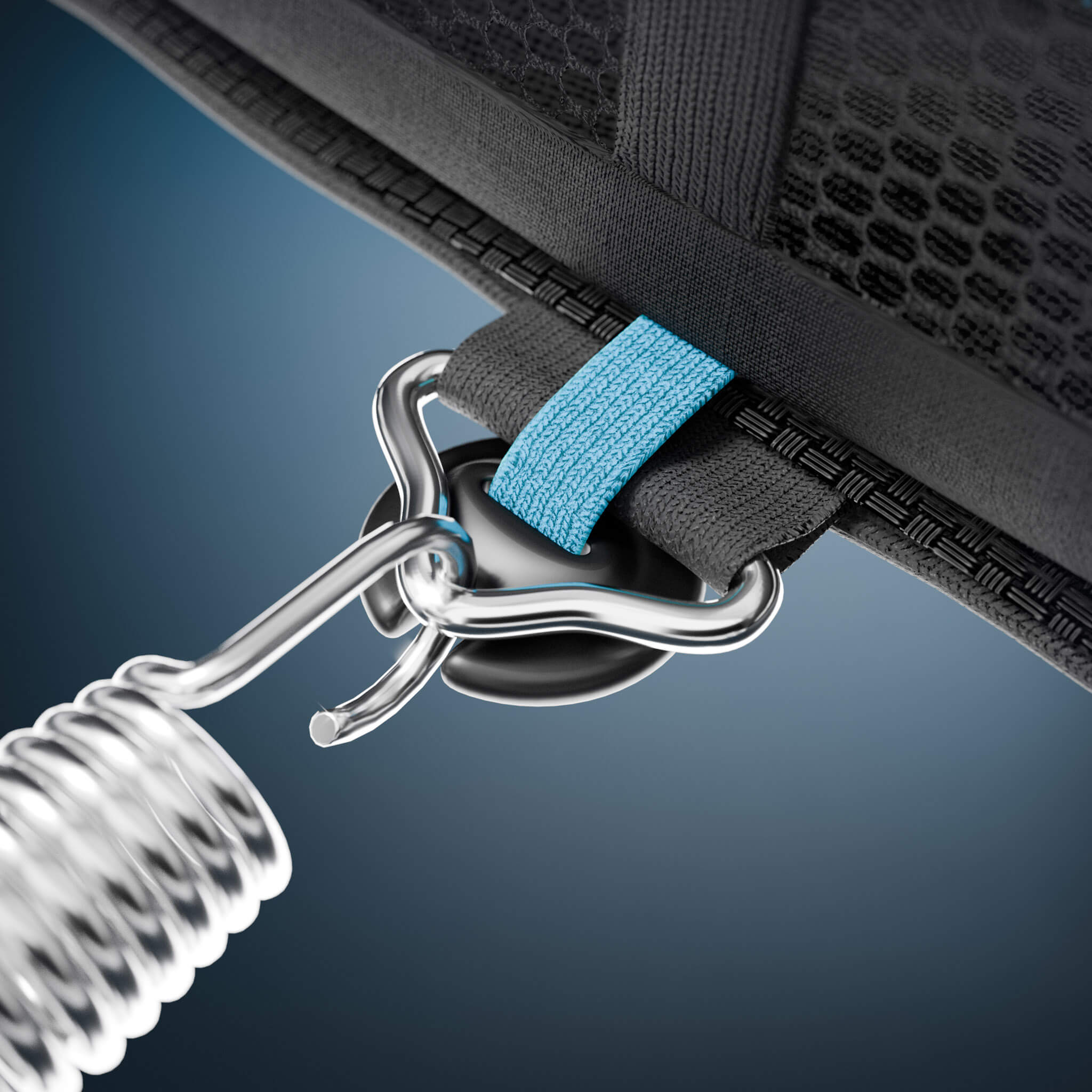 ACON Air 4,3 m Trampoline rond avec filet de sécurité et échelle (4)