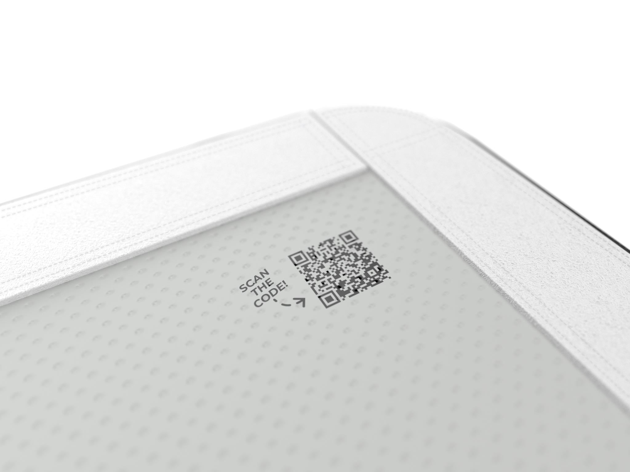 Grand modèle Acon Airtrack 8 m - gros plan sur le code QR