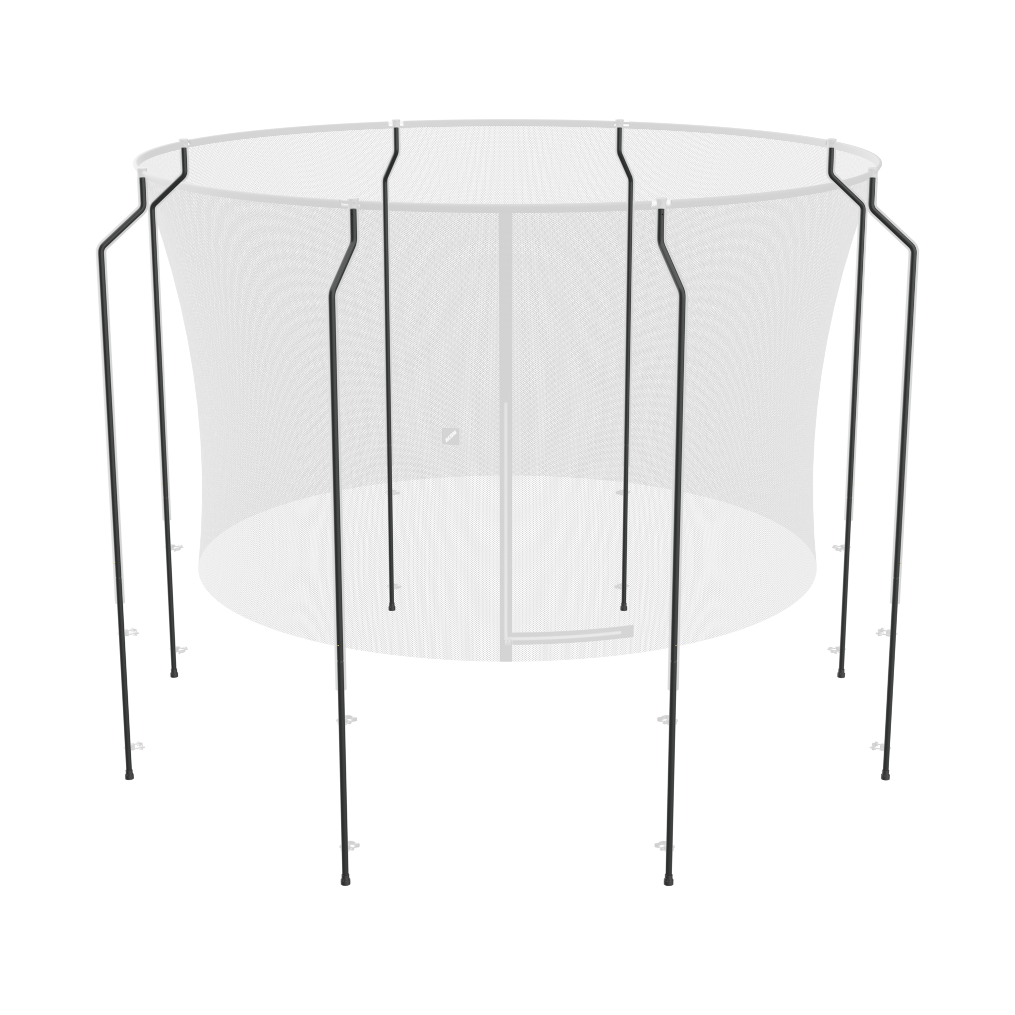 Placement des poteaux de l'enceinte premium