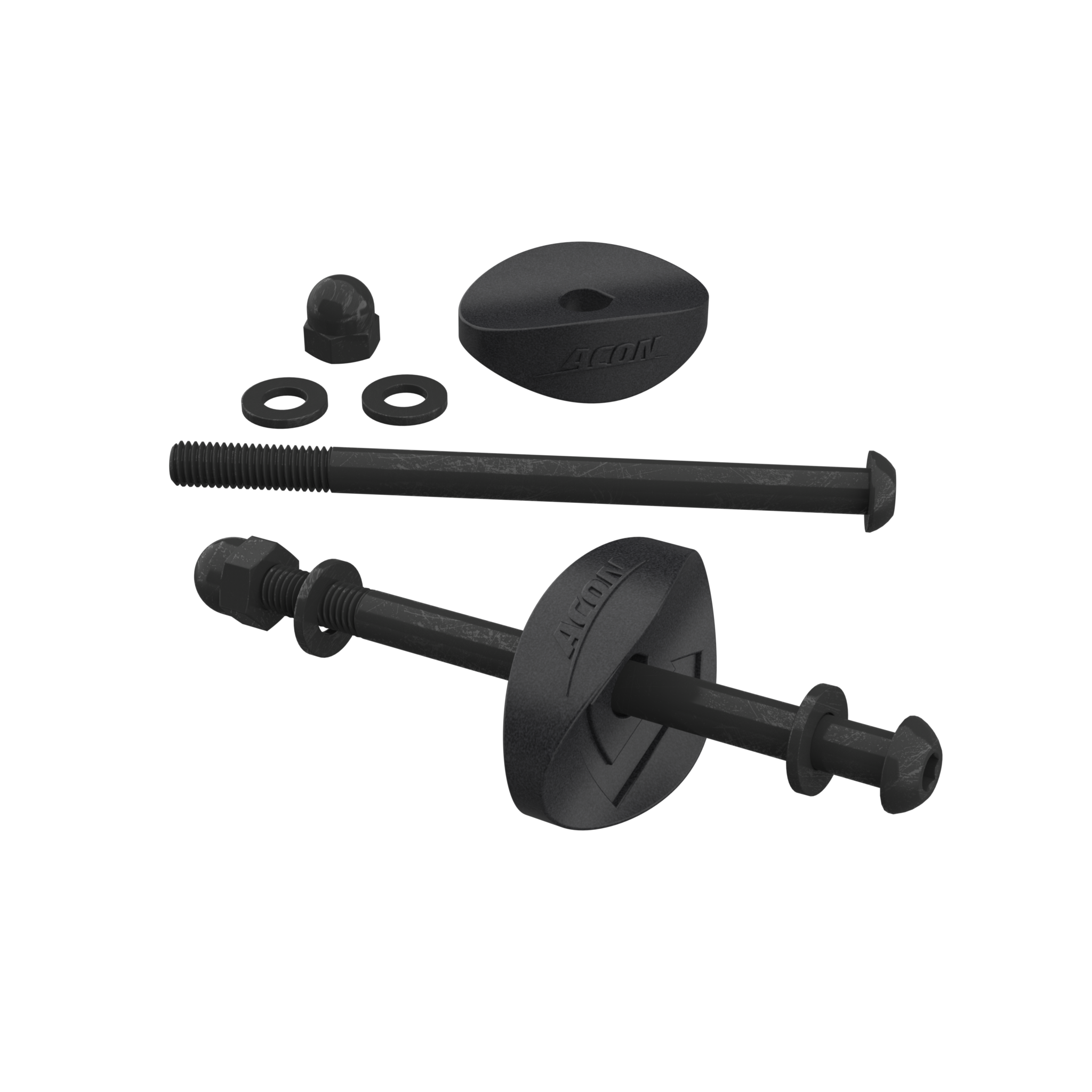 Kit de quincaillerie pour le boîtier ACON 13/16 HD sur fond blanc
