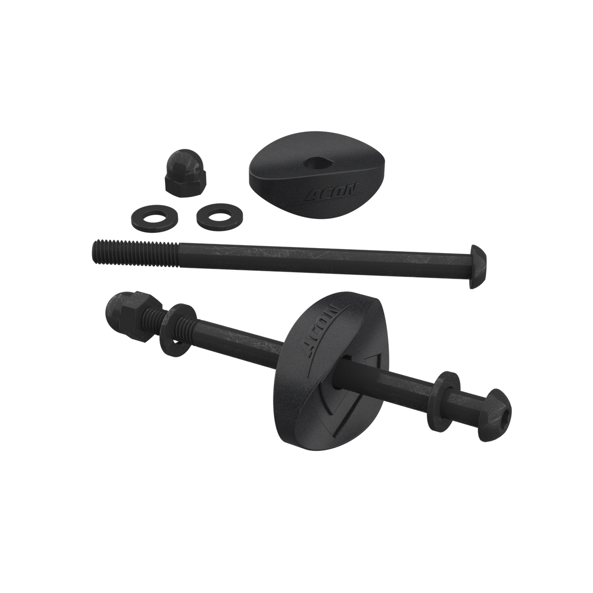 Kit de quincaillerie pour le boîtier ACON 13/16 HD sur fond blanc