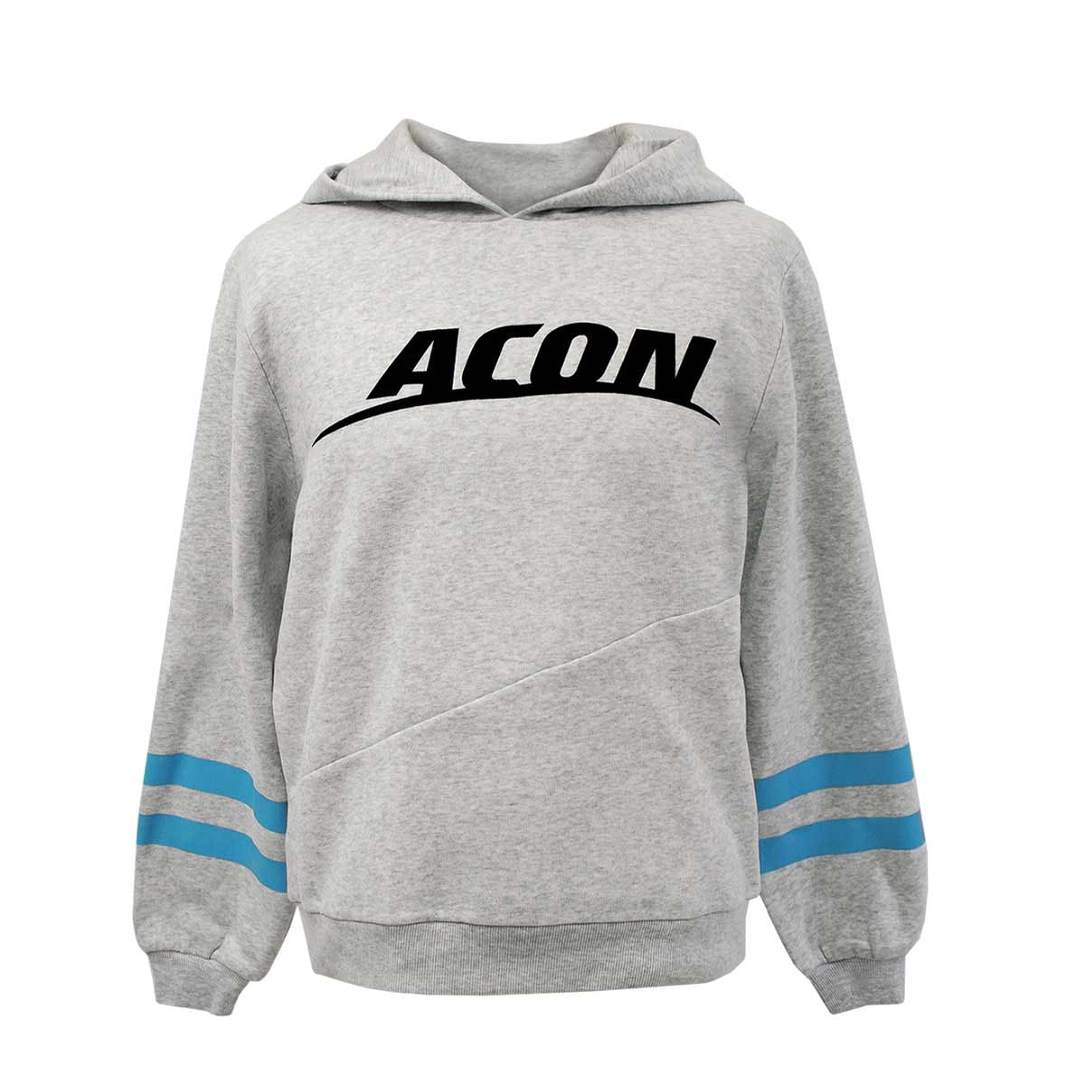 Sweat à capuche ACON - gris/bleu - fond blanc