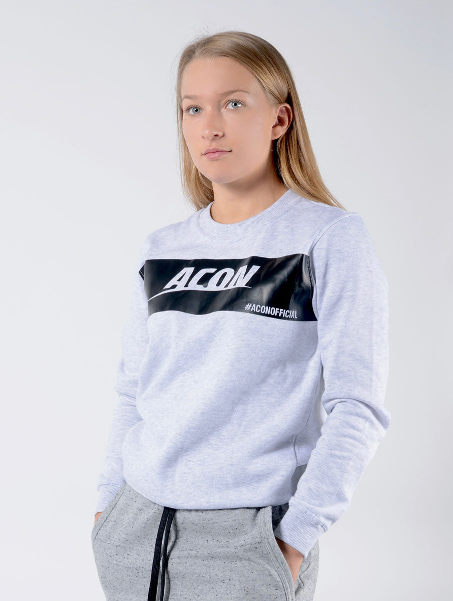 Chemise de collège ACON grise sur fille