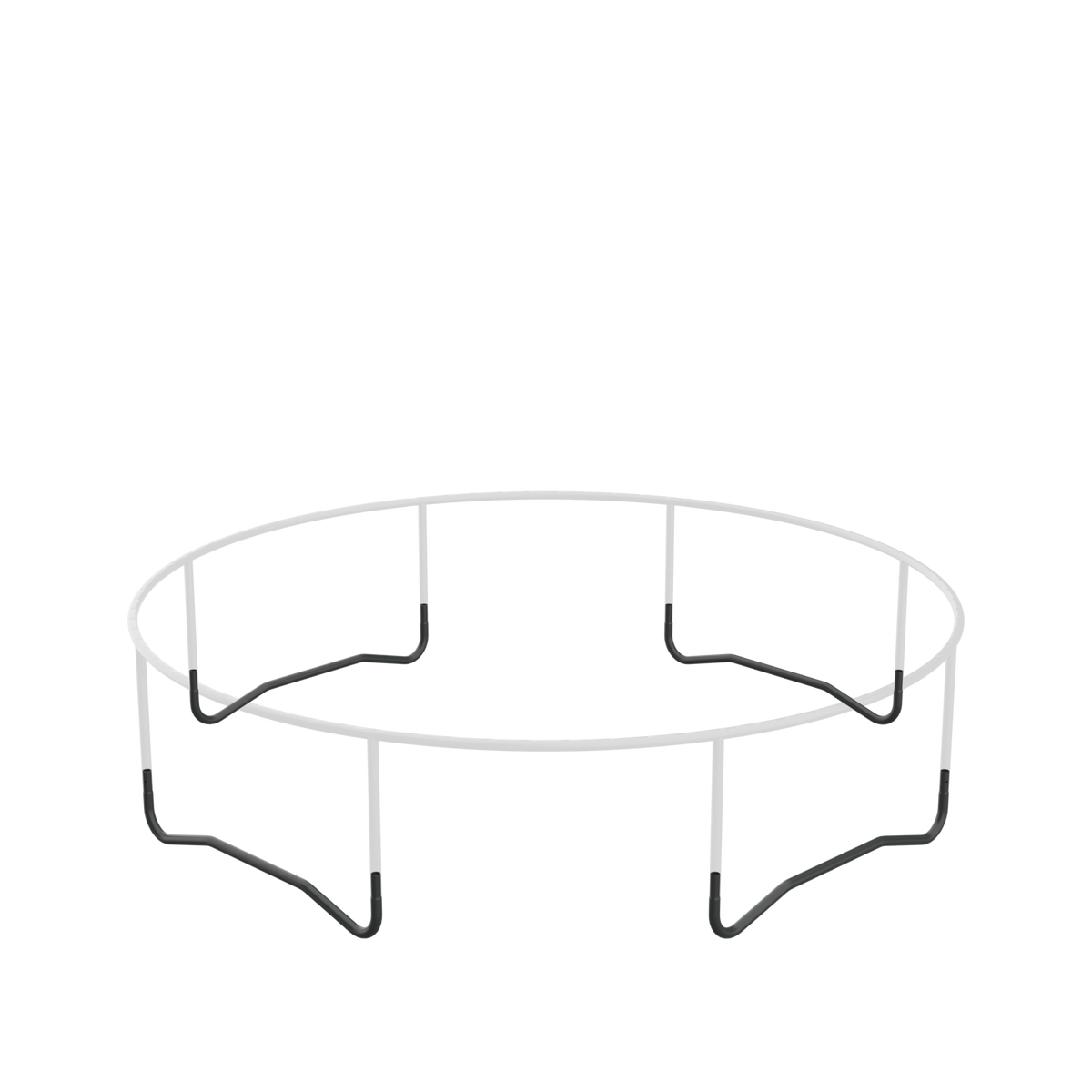 Une image qui met en valeur les bases de jambes du trampoline ACON Air Trampoline.