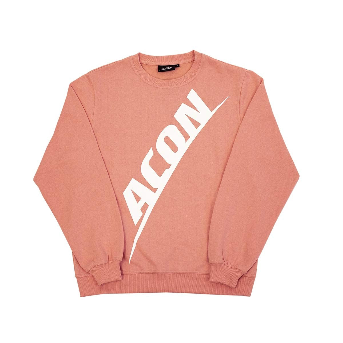 Sweat-shirt ACON - corail avec un logo blanc