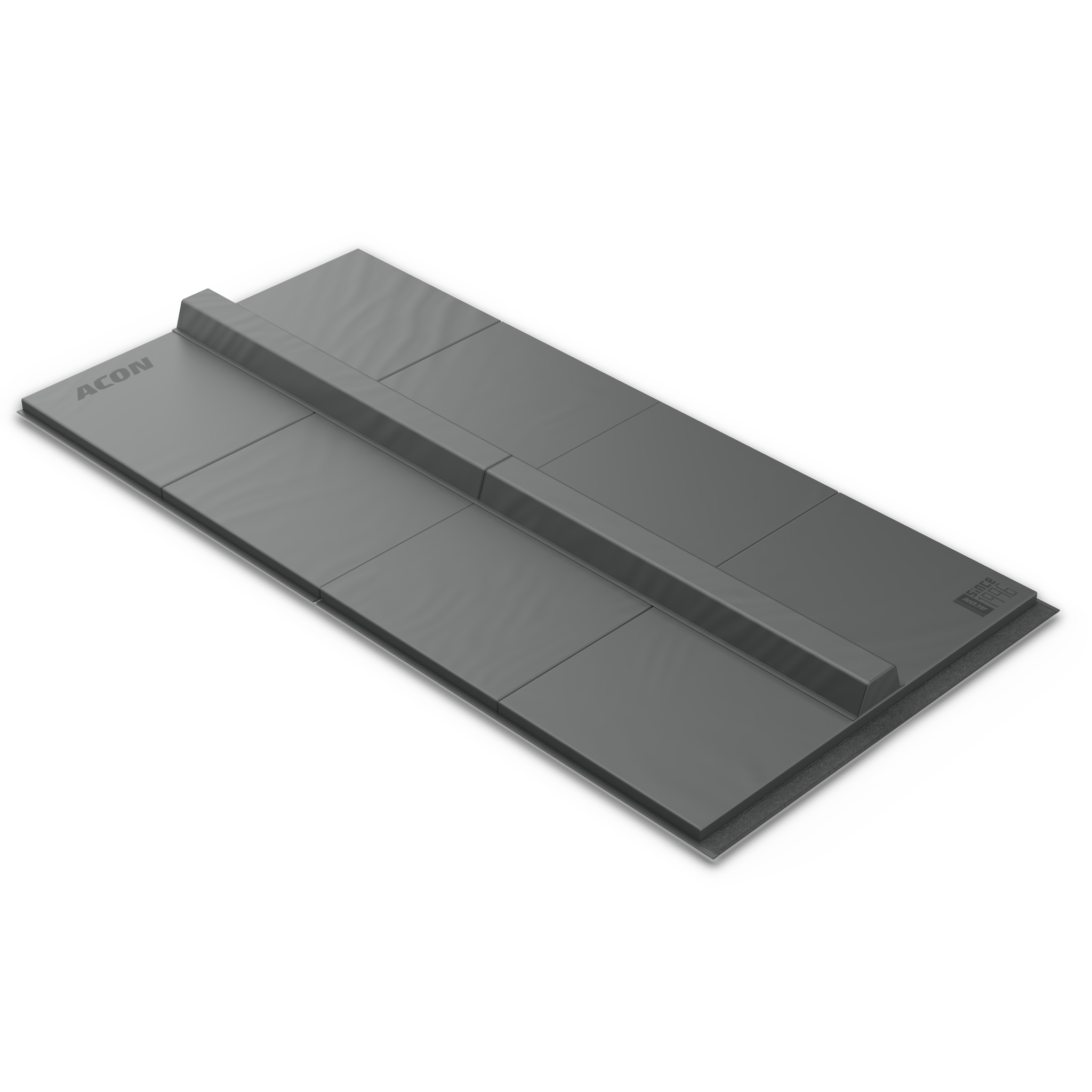 Image du pack gymnastique Acon, Black Edition. Le pack inclut la poutre d’équilibre Acon Black Edition et un tapis de gymnastique Acon Black Edition.