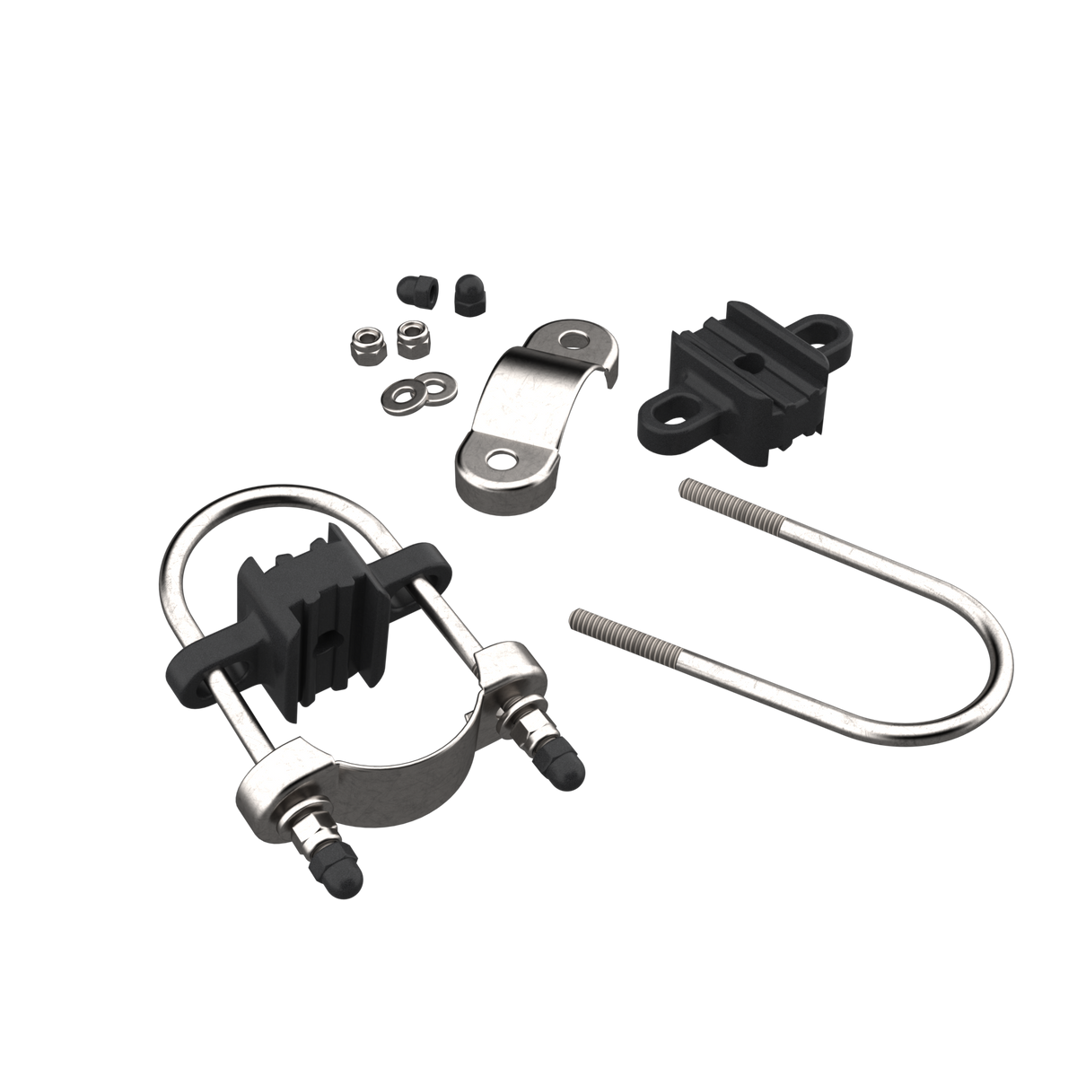 Collier de serrage en U pour filet de sécurité standard ACON 16pcs