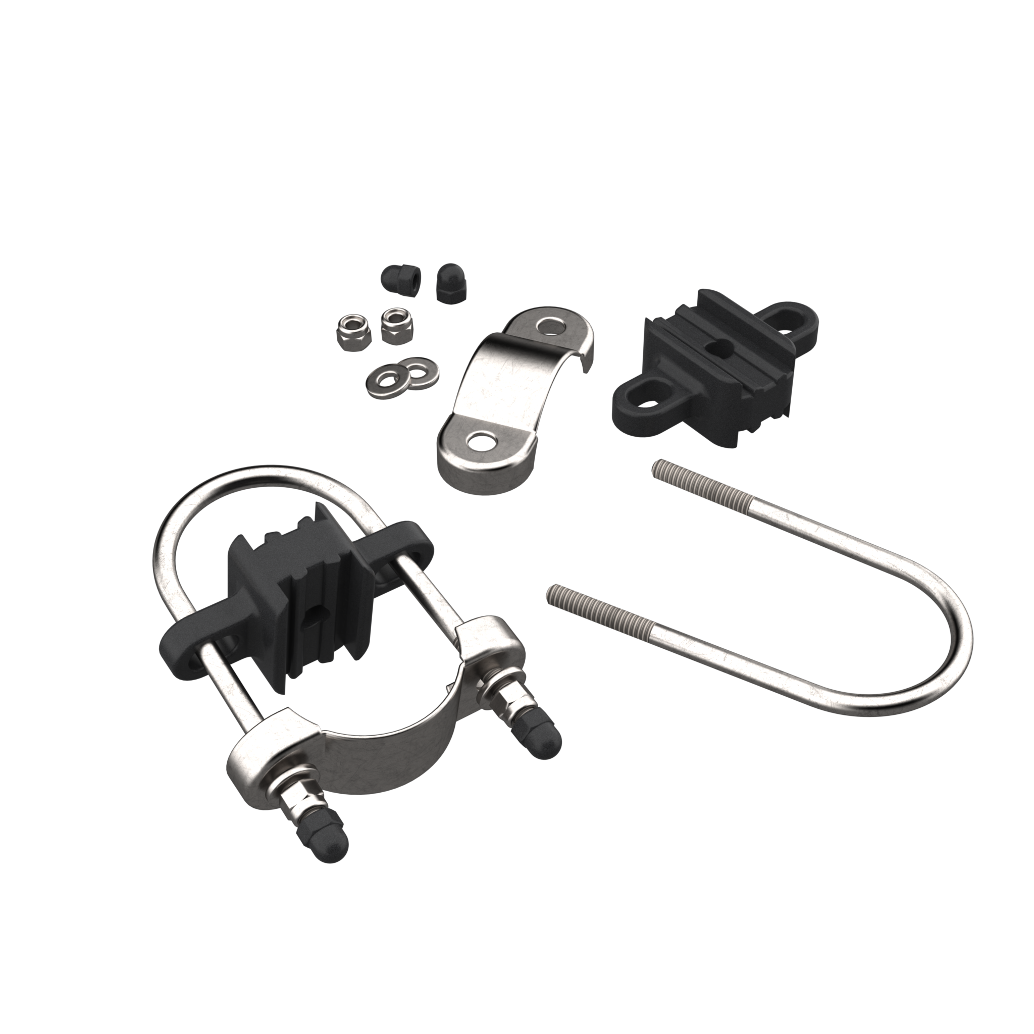 Collier de serrage en U pour filet de sécurité standard ACON 16pcs