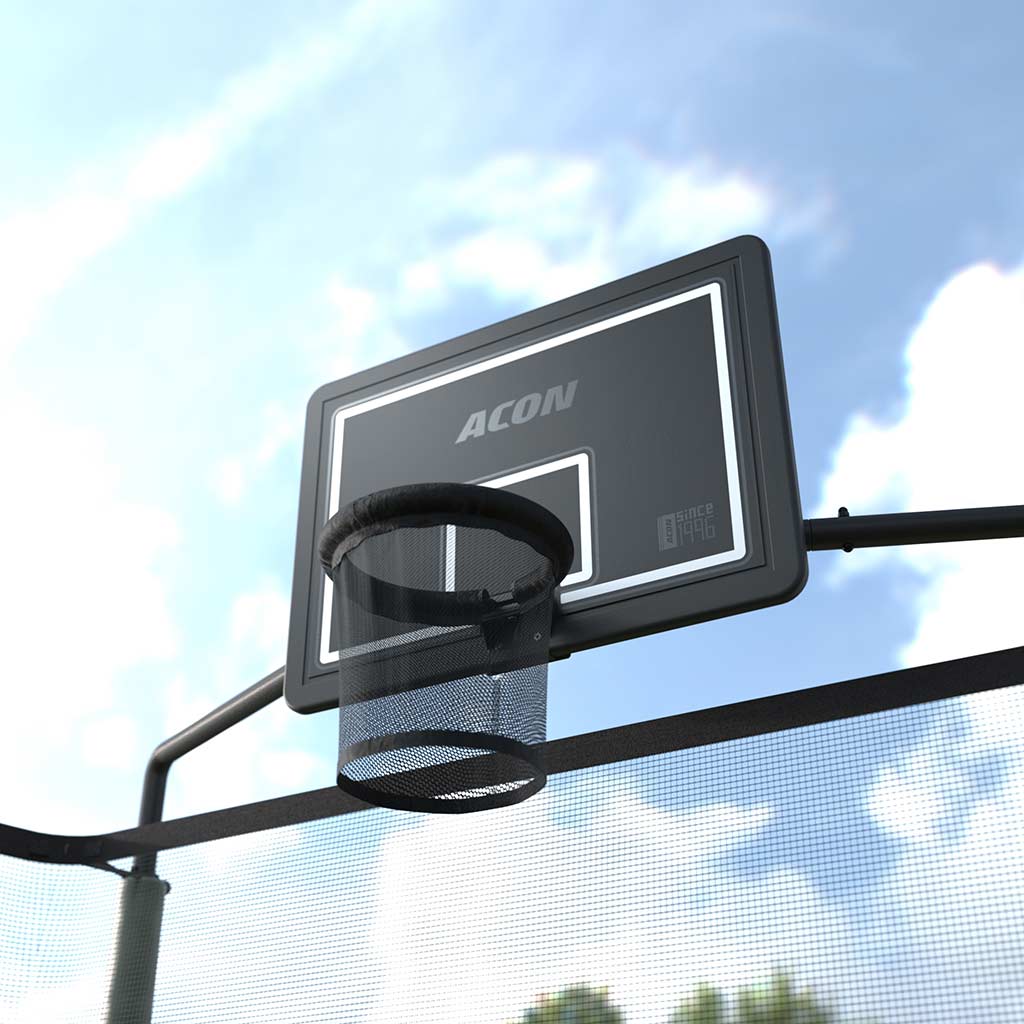 Panier de basket ACON pour trampolines rectangulaires.