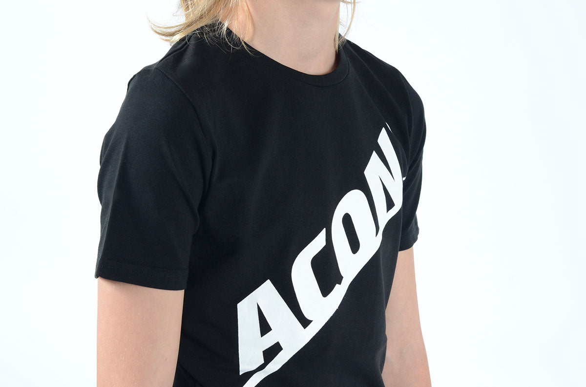 T-shirt ACON Regular, noir - gros plan