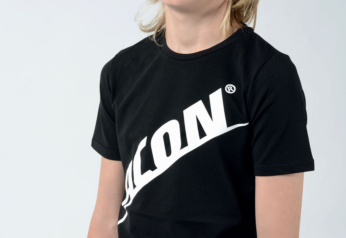 T-shirt ACON Regular, noir - gros plan